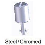 5S25-* - Knurled knob head stud - steel/chrome plated