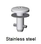 5S15-* - Cross recess head stud - stainless steel Camloc USA Fasteners