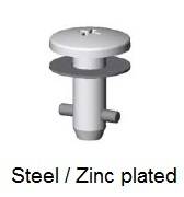 Camloc USA Fasteners V5S21-*AGV - Cross recess head stud - steel/zinc plated